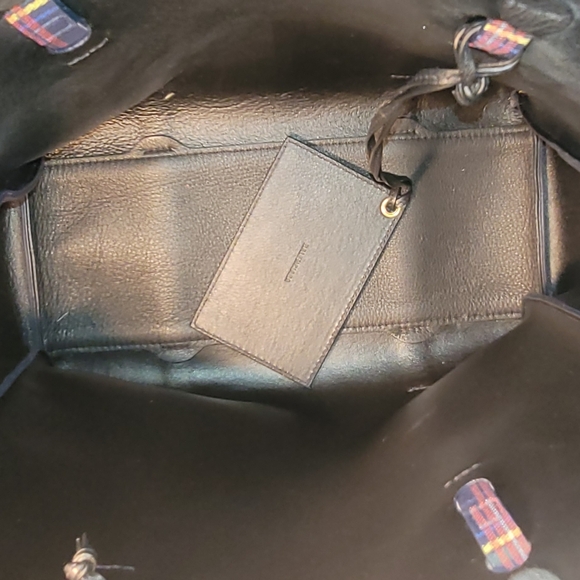 Balenciaga Everyday Tote Bag In Navy Plaid Like New With Cards And Receipt - Picture 11 of 15